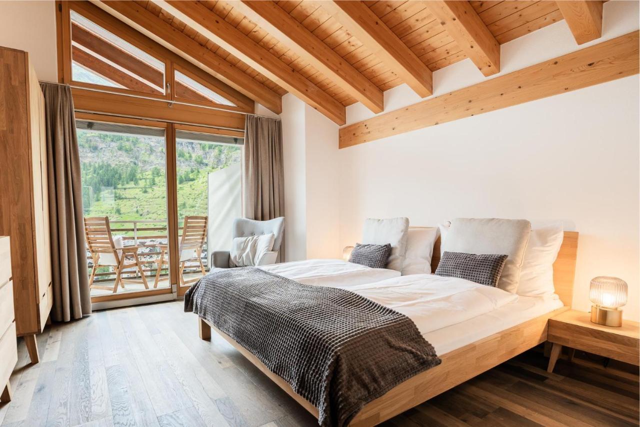 Fantastic Panoramic View Home In Церматт Экстерьер фото